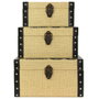 Totally Addict JGO. 3 BAÚLES YUTE - Ensemble de 3 coffres style industriel