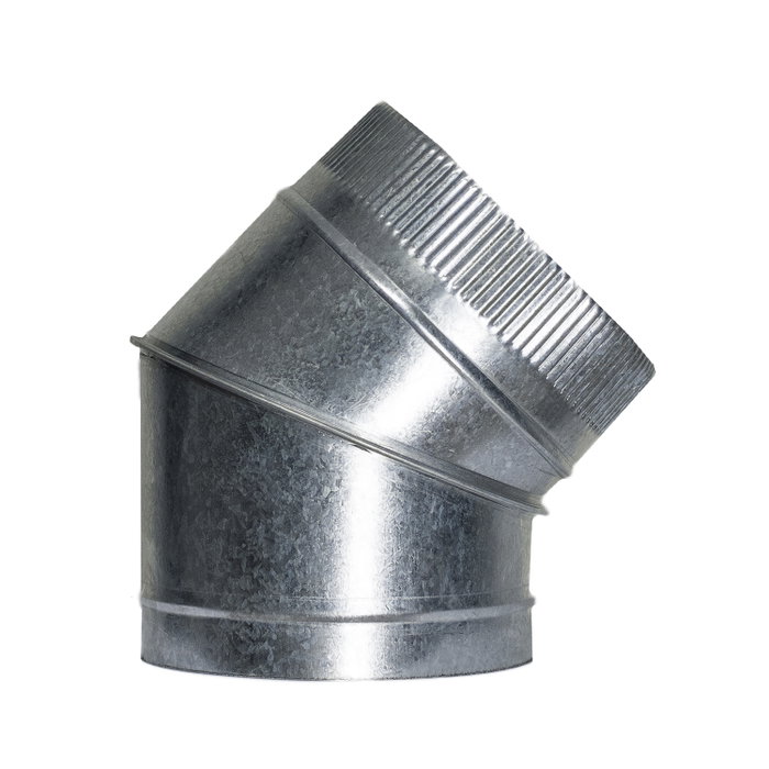 WOLFPACK LINEA PROFESIONAL Coude pour poêle galvanisé 200 mm 45° WOLFPACK LINEA PROFESIONAL Coude pour poêle galvanisé 200 mm 45°