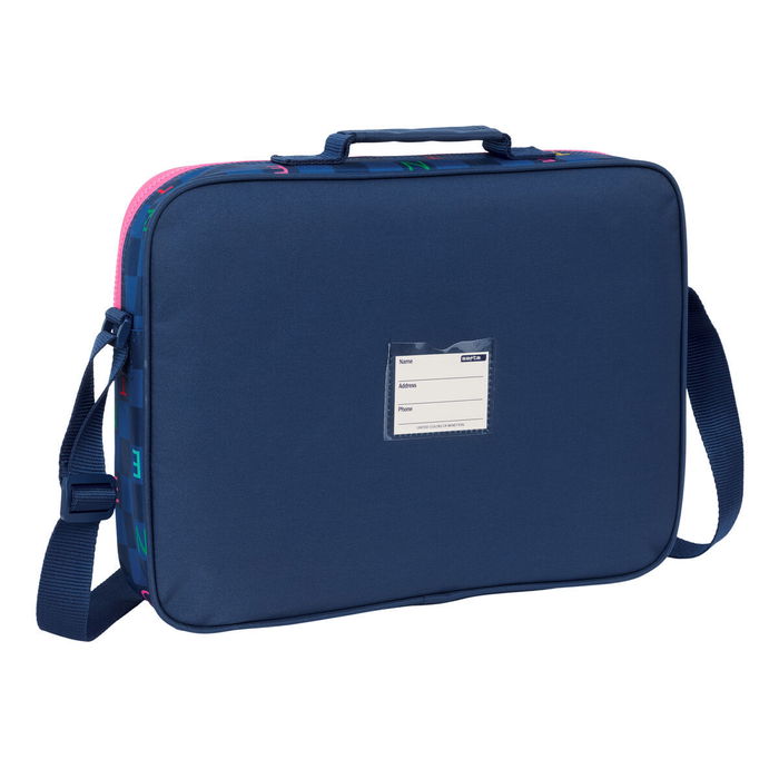 Cartable Benetton Damero Blue marine 38 x 28 x 6 cm