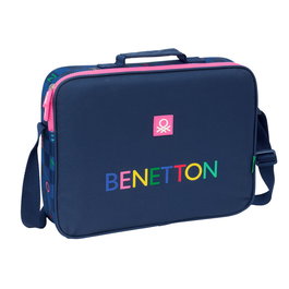 Cartable Benetton Damero Blue marine 38 x 28 x 6 cm
