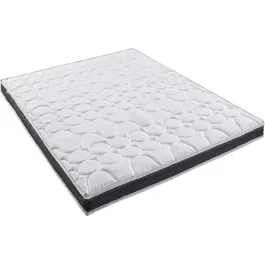 Deko Dream Surmatelas Micro DREAM - 140x190 cm - 7 cm d'épaisseur - Mousse polyuréthane et coutil microfibres pour un sommeil confortable