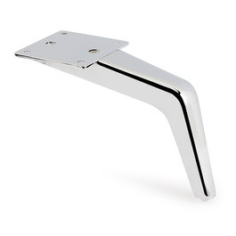 Q&Q Pied de meuble en métal Signal H125, finition chrome, hauteur 125 mm, pour canapé ou meuble