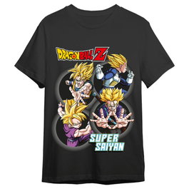 TOEI ANIMATION Camiseta Super Saiyans Dragon Ball Z adulte 2XL