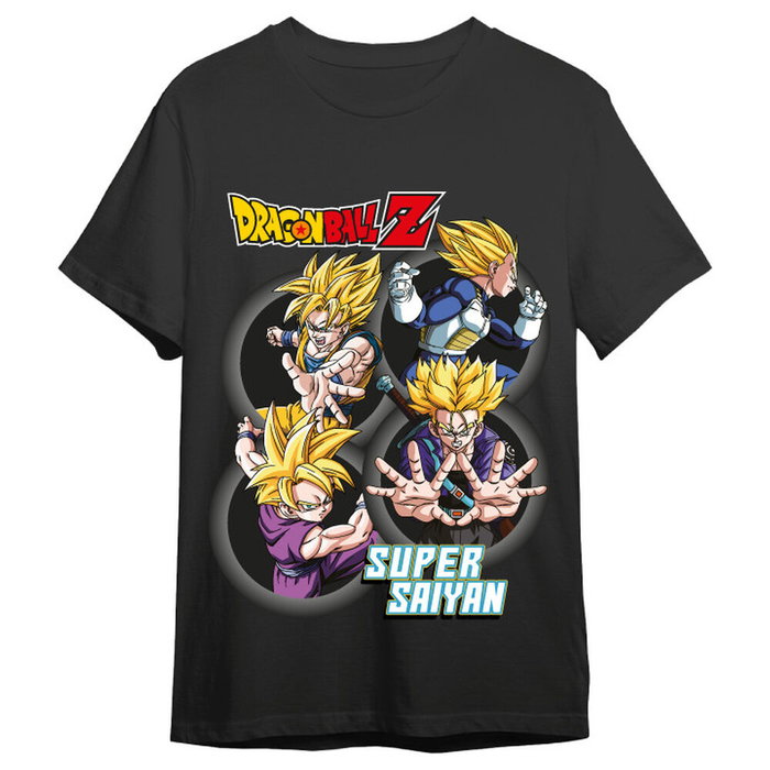 TOEI ANIMATION T-shirt Dragon Ball Z Super Saiyans adulte en coton 165g - Taille 2XL TOEI ANIMATION T-shirt Dragon Ball Z Super Saiyans adulte en coton 165g - Taille 2XL