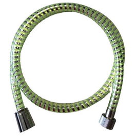 Homelux Flexible de douche PVC 13mm 1,5m Vert/Argent