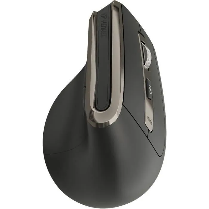 YENKEE YMS 5040 Souris sans fil ergonomique verticale avec connectivité 2.4 GHz et Bluetooth, 3200 DPI, commutateurs silencieux, batterie rechargeable 500 mAh pour usage bureau YENKEE YMS 5040 Souris sans fil ergonomique verticale avec connectivité 2.4 GHz et Bluetooth, 3200 DPI, commutateurs silencieux, batterie rechargeable 500 mAh pour usage bureau
