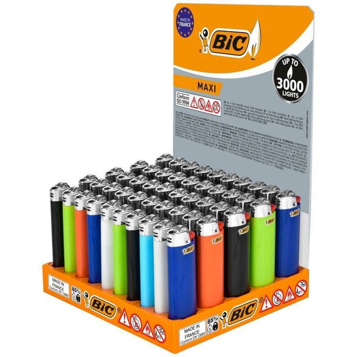 Allume Bic Multicouleur 50 Pièces 50 Unités