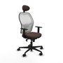 Piqueras y Crespo Chaise de Bureau 1D036N1 Blanc Brun foncé