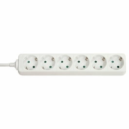 Lindy Multiprise 6 prises Schuko, blanc