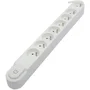 Chacon Multiprise 8 prises 16A avec interrupteur, câble 3 m HO5VV-F 3x1,5 mm², sécurité enfant, blanc