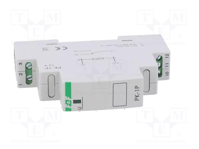 F&F Relais d'installation monostable SPDT 12V AC/DC
