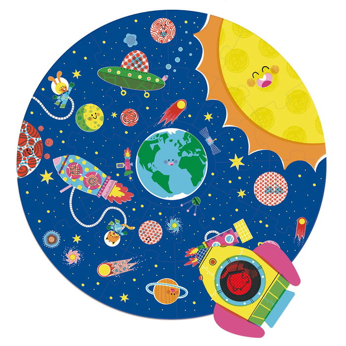 GOULA Puzzle XXL Espace Éducatif 1110100492 - Puzzle Circulaire Réversible Géant avec Pièces Gigantesques, Scènes de Jour et de Nuit Lumineuse, Enfants 3 Ans et Plus GOULA Puzzle XXL Espace Éducatif 1110100492 - Puzzle Circulaire Réversible Géant avec Pièces Gigantesques, Scènes de Jour et de Nuit Lumineuse, Enfants 3 Ans et Plus