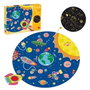 GOULA Puzzle XXL Espace Éducatif 1110100492 - Puzzle Circulaire Réversible Géant avec Pièces Gigantesques, Scènes de Jour et de Nuit Lumineuse, Enfants 3 Ans et Plus