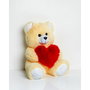 GO GIFT Ours en peluche FRANK 50 CR Crème avec design cœur
