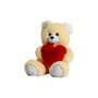 GO GIFT Ours en peluche FRANK 50 CR Crème avec design cœur