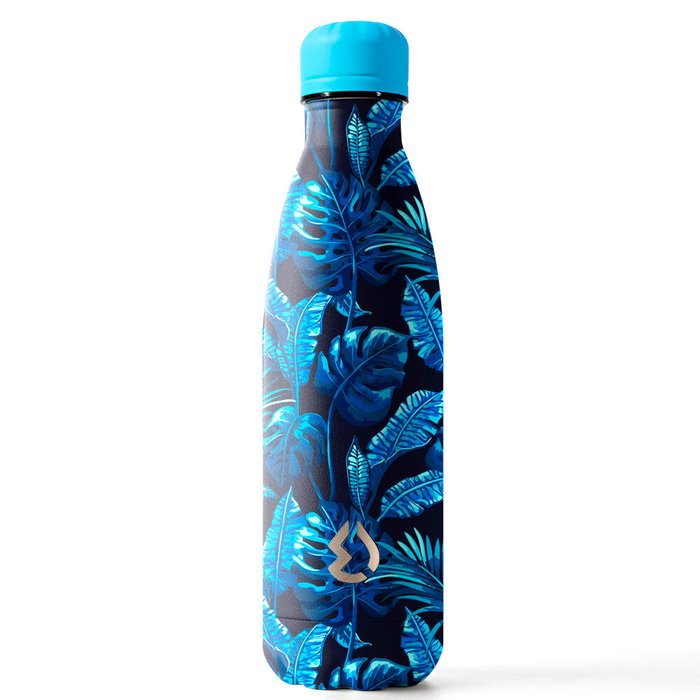 WATER REVOLUTION Botelle thermos 500 ml tropical acier inoxydable, isolation sous vide sans BPA, maintient le froid 24h et le chaud 12h, anti-fuites WATER REVOLUTION Botelle thermos 500 ml tropical acier inoxydable, isolation sous vide sans BPA, maintient le froid 24h et le chaud 12h, anti-fuites