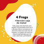 Cayro Jeu 4 en ligne Frogs en bois avec boîte métallique - 8 pièces pour 2 joueurs - 19x19x3,5 cm - Version multilingue (français inclus)