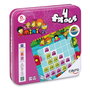 Cayro Jeu 4 en ligne Frogs en bois avec boîte métallique - 8 pièces pour 2 joueurs - 19x19x3,5 cm - Version multilingue (français inclus)