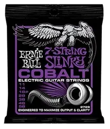 ERNIEBALL Cobalt 7St. Power 11-58 pour guitare électrique à 7 cordes