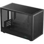 Deepcool CH260, Boîtier PC Mini Tour Noir sans Alimentation, Format M-ATX/Micro-ATX, Panneau Latéral Verre Trempé, Façade Mesh, Ports USB Type-C et USB 3.0
