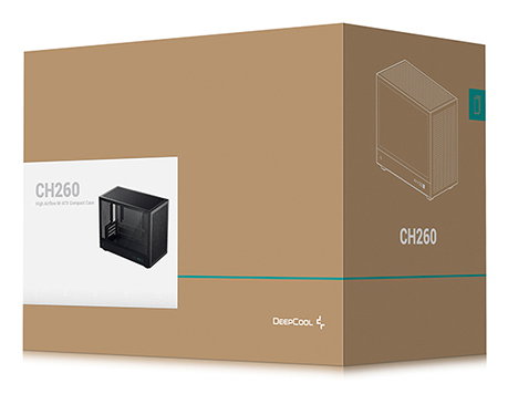 Deepcool CH260 Boîtier PC Gaming Micro Tour Noir Verre Trempé ABS mATX/ITX