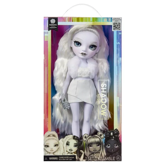 Rainbow High - Poupée Mannequin Shadow High - Natasha - Cheveux Blanc - Figurine pour Enfants Dès 4 Ans Rainbow High - Poupée Mannequin Shadow High - Natasha - Cheveux Blanc - Figurine pour Enfants Dès 4 Ans