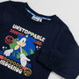 Cerda Sweat-shirt en coton brossé Sonic, âge 12 ans - Couleur Dark Blue
