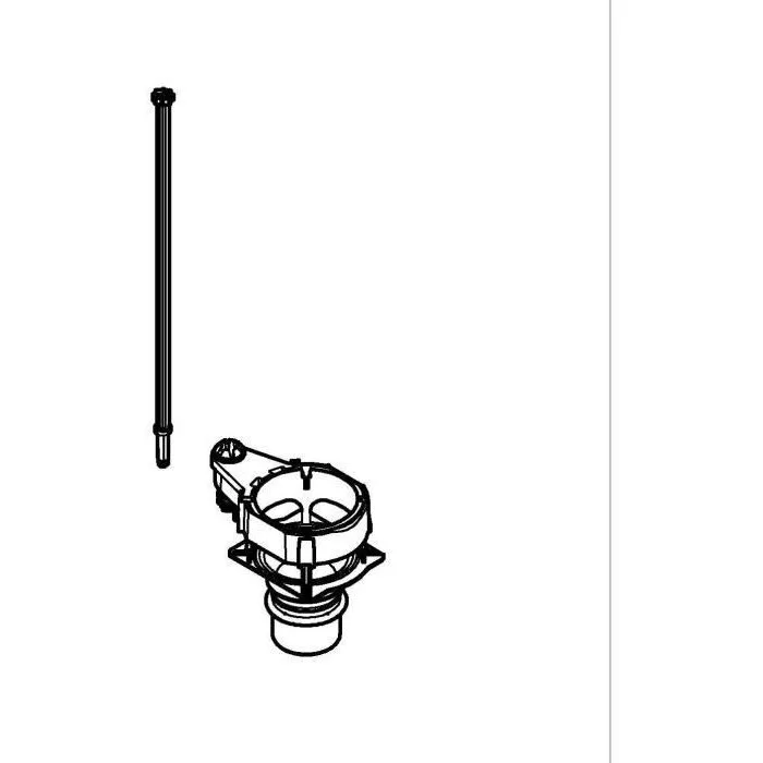 Grohe - Réf. GD 2 - Régulateur de chasse pour réducteur de débit WC, réservoir encastré 6L