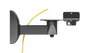 Vivolink Kit de 2 supports muraux universels pour haut-parleurs - Inclinaison et rotation reglables, capacite 15 kg, couleur noir