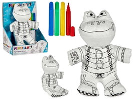 Pincello Peluche Rana à Peindre avec Feutre 18 x 10 x 24 cm (Set de 8)