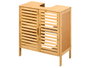 BERILO Meuble lavabo 2 portes en Bambou