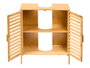 BERILO Meuble lavabo 2 portes en Bambou