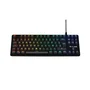 The G-Lab KEYZ PLATI - Clavier Gamer Mécanique TKL Format Compact - Switches Outemu Rouge Low Profile - Rétroéclairage RGB Personnalisable - Noir
