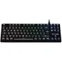 The G-Lab KEYZ PLATI - Clavier Gamer Mécanique TKL Format Compact - Switches Outemu Rouge Low Profile - Rétroéclairage RGB Personnalisable - Noir