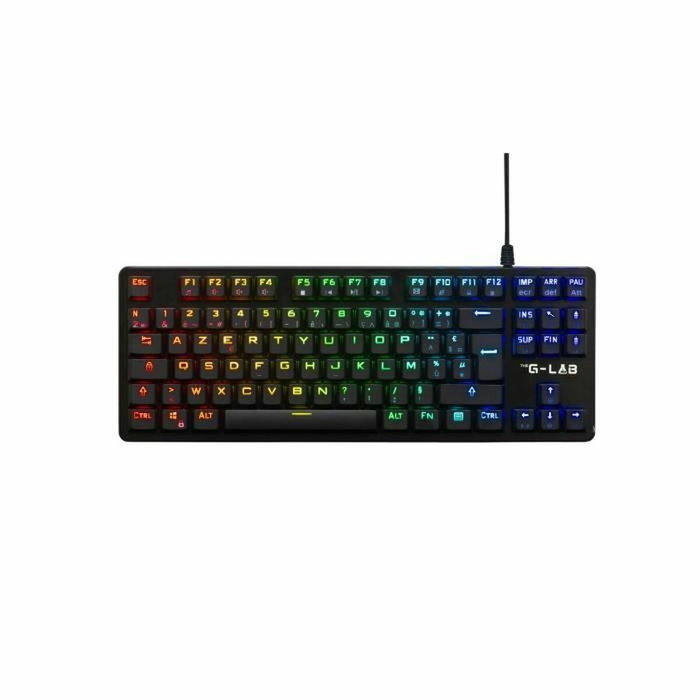 The G-Lab KEYZ PLATI. TKL Noir Azerty Français