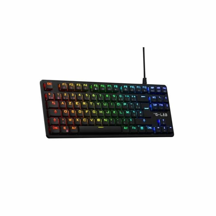 The G-Lab KEYZ PLATI. TKL Noir Azerty Français