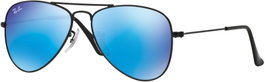 Ray Ban RJ9506S-201-55-50 Lunettes de soleil enfant Noir/Bleu