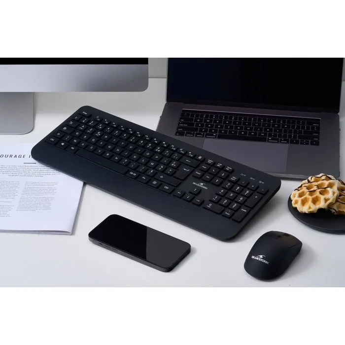Bluestork Pack Office R2 - Clavier AZERTY et Souris 3200 DPI - Noir