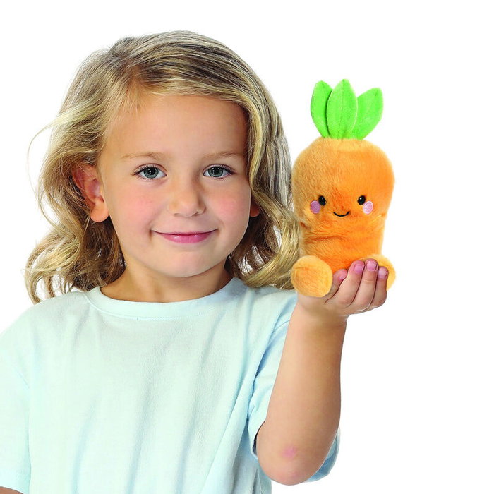 AURORA Peluche Zanahoria Palm Pals 13 cm - Peluche douce en forme de carotte