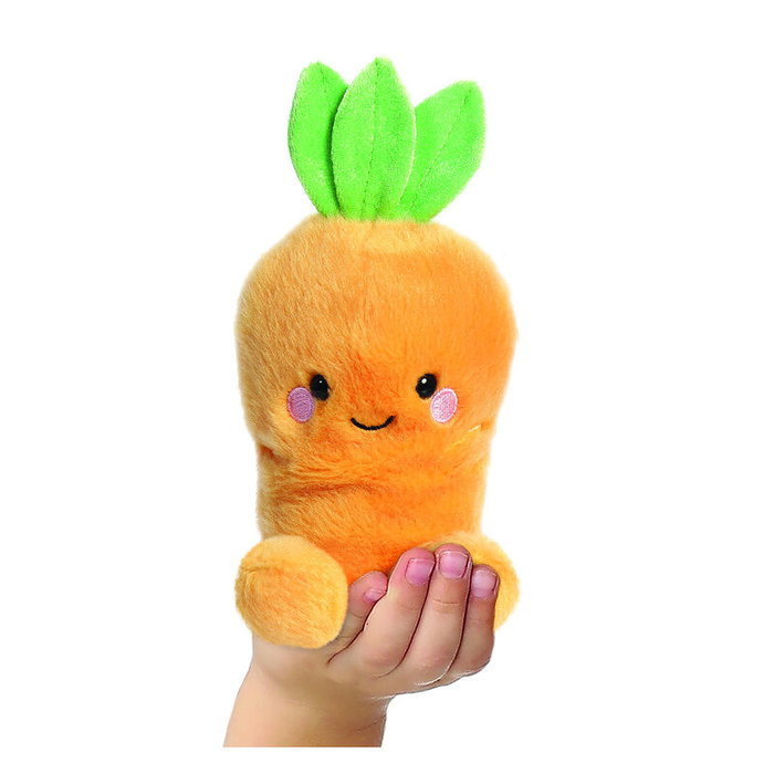 AURORA Peluche Zanahoria Palm Pals 13 cm - Peluche douce en forme de carotte