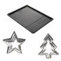 Zenker Ensemble avec plaque à pâtisserie extensible et 10 emporte-pièces de Noël