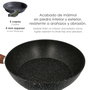 ORYX Poêle en Aluminium Forgé Antiadhésif Effet Pierre Ø 28 cm