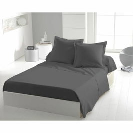 Home Linge Passion Drap plat en microfibre Gris anthracite 180 x 290 cm