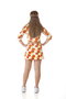 Creaciones Llopis - Déguisement adulte hippie avec haut et mini-jupe - Taille S