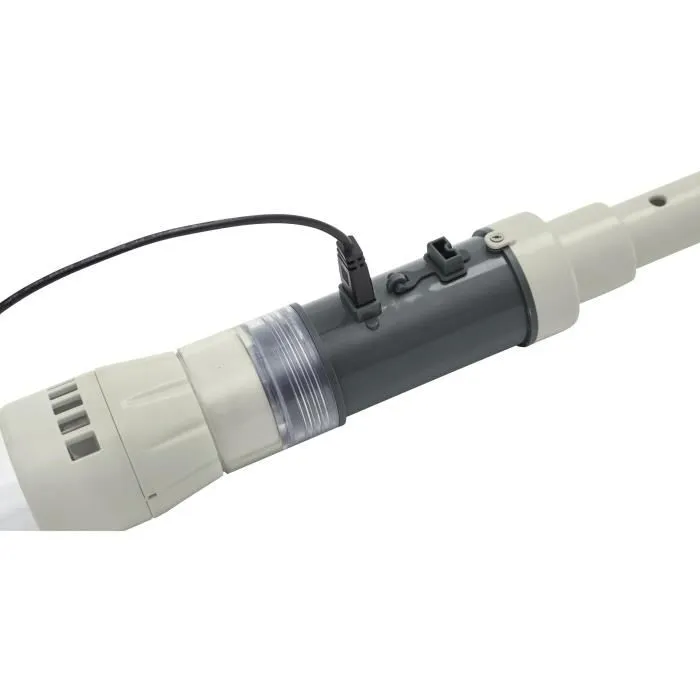 Bestway - Balai aspirateur électrique Aquascan pour spa et piscine jusqu'à 2m - Batterie Lithium rechargeable par USB - Autonomie 30 min - Manche télescopique 1,50m