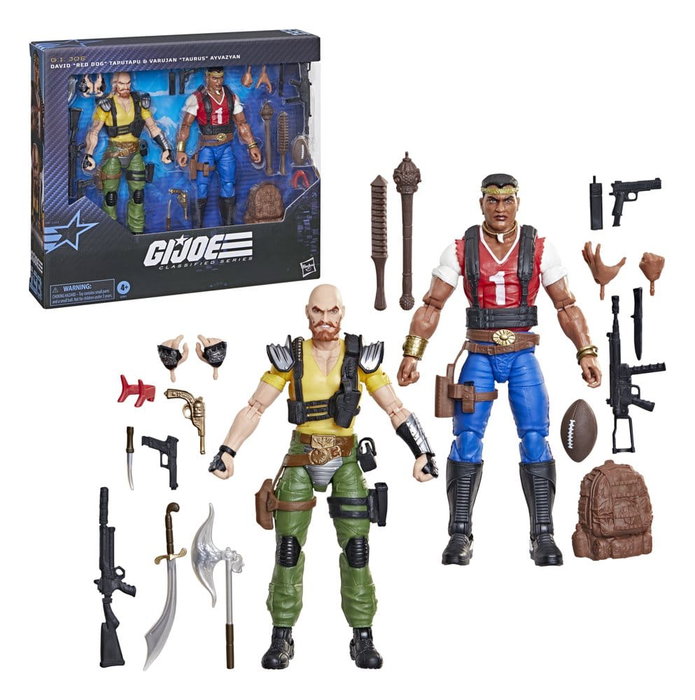 Hasbro G.I. Joe Classified Series Pack de 2 Figurines David « Red Dog » Taputapu & Varujan « Taurus » Ayvazyan 15 cm