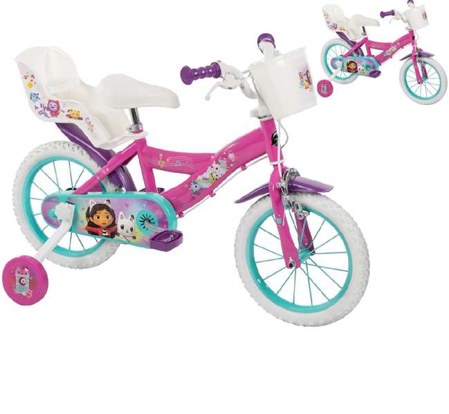 Toimsa - Bicicleta Gabby Dollhouse - Vélo enfant fille 12" (3-5 ans) - Rosa