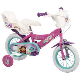 Toimsa - Bicicleta Gabby Dollhouse - Vélo enfant fille 12" (3-5 ans) - Rosa