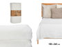 GIFTDECOR Couette Géométrique Blanche 180x260cm