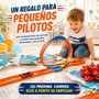 JugaToys Pista Track Racing avec looping et stockage, 6 voitures